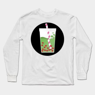 Valentines Boba Long Sleeve T-Shirt